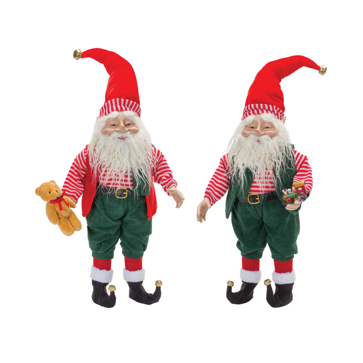 Plush Toy Shop Santa (Set of 2) -Ship Only