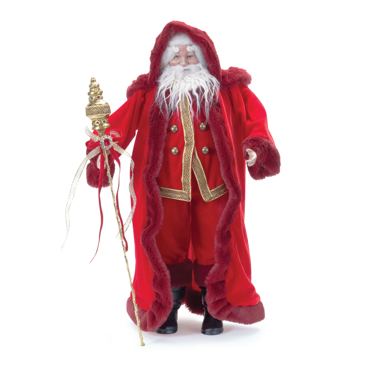 Jeweled Staff Santa 23"H -Ship Only