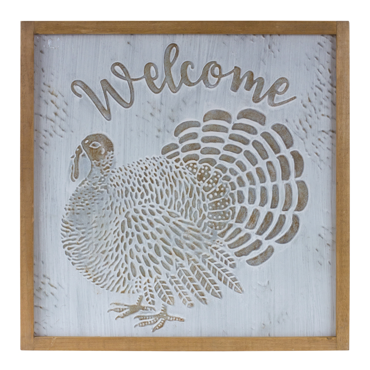 Metal Welcome Turkey Sign 20"SQ -Ship Only