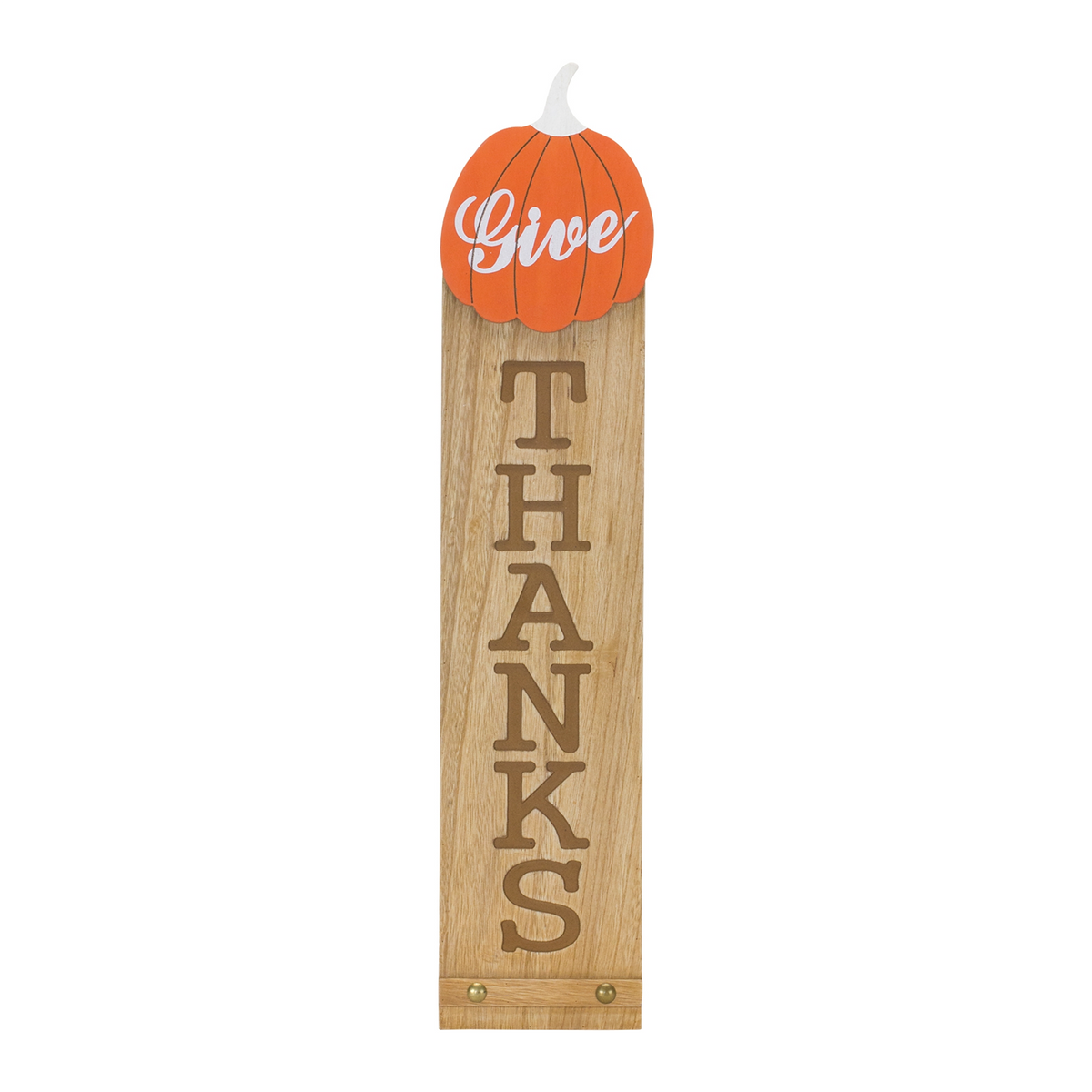 Give Thanks Wooden Sign -Ship Only