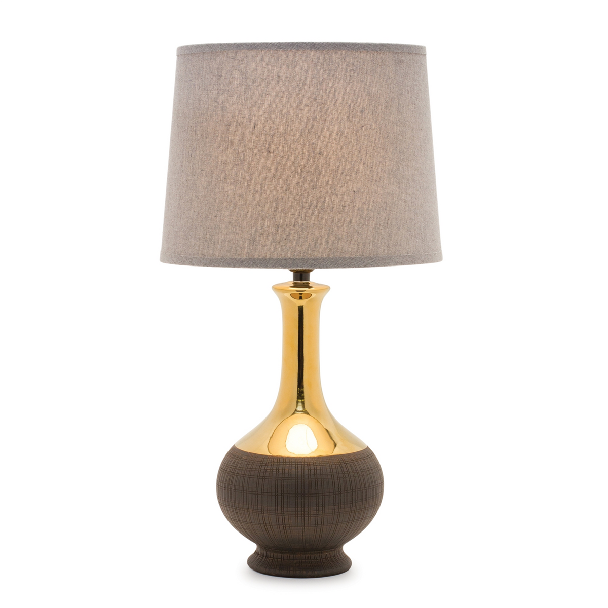 Two Tone Ceramic Lamp 22"H -Ship Only