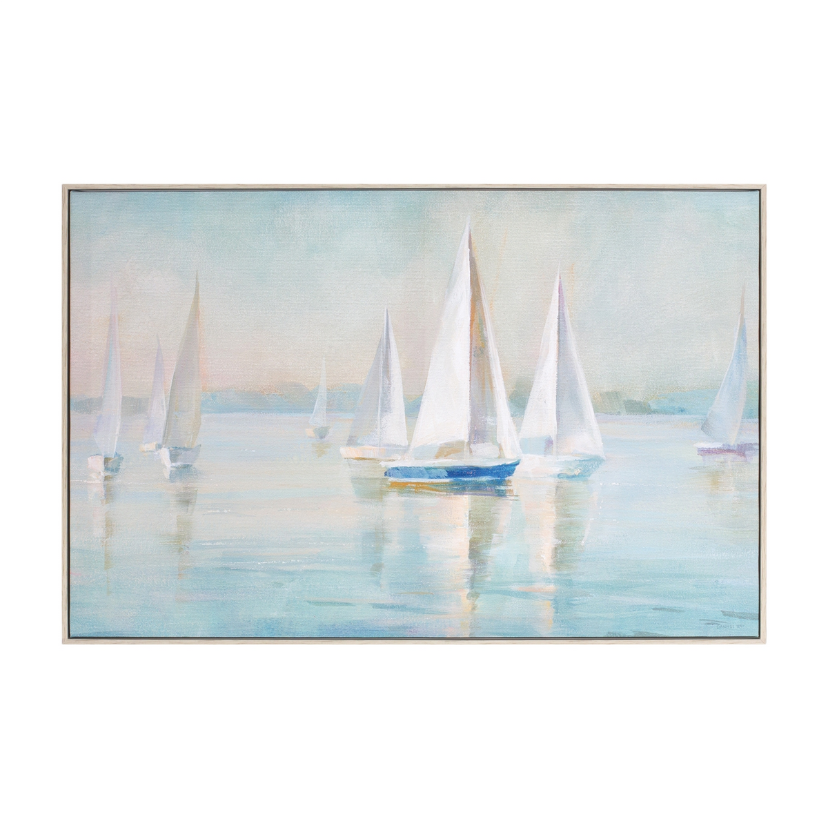 Sail Boat Print 23.5"L x 15.25"H Plastic/MDF -Ship Only