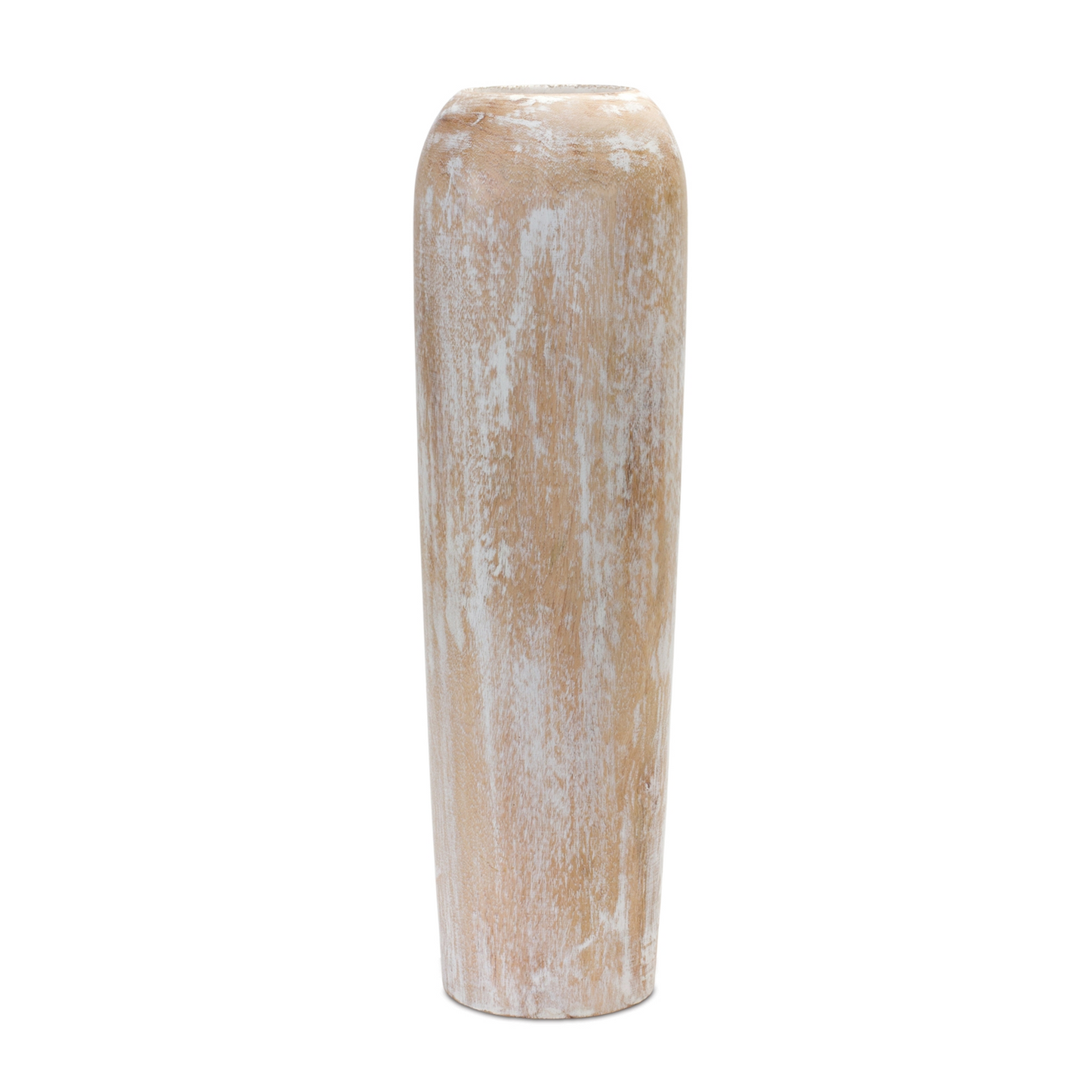 Wood Floor Vase 23.5"H -Ship Only