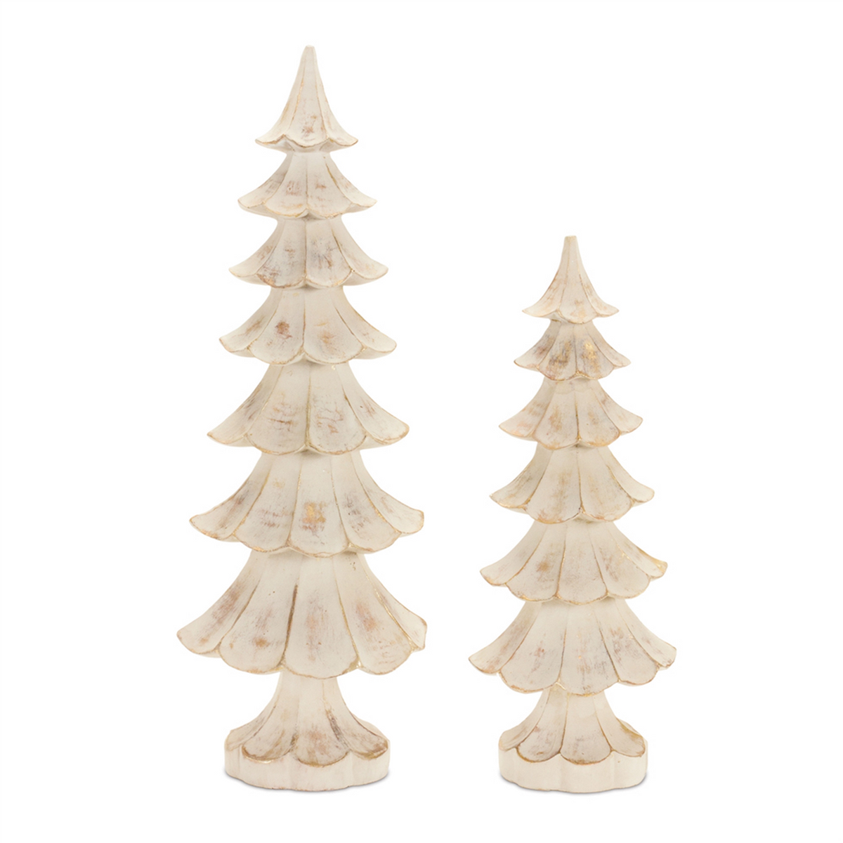 Tree (Set of 2) 11"H, 14.5"H Resin -Ship Only