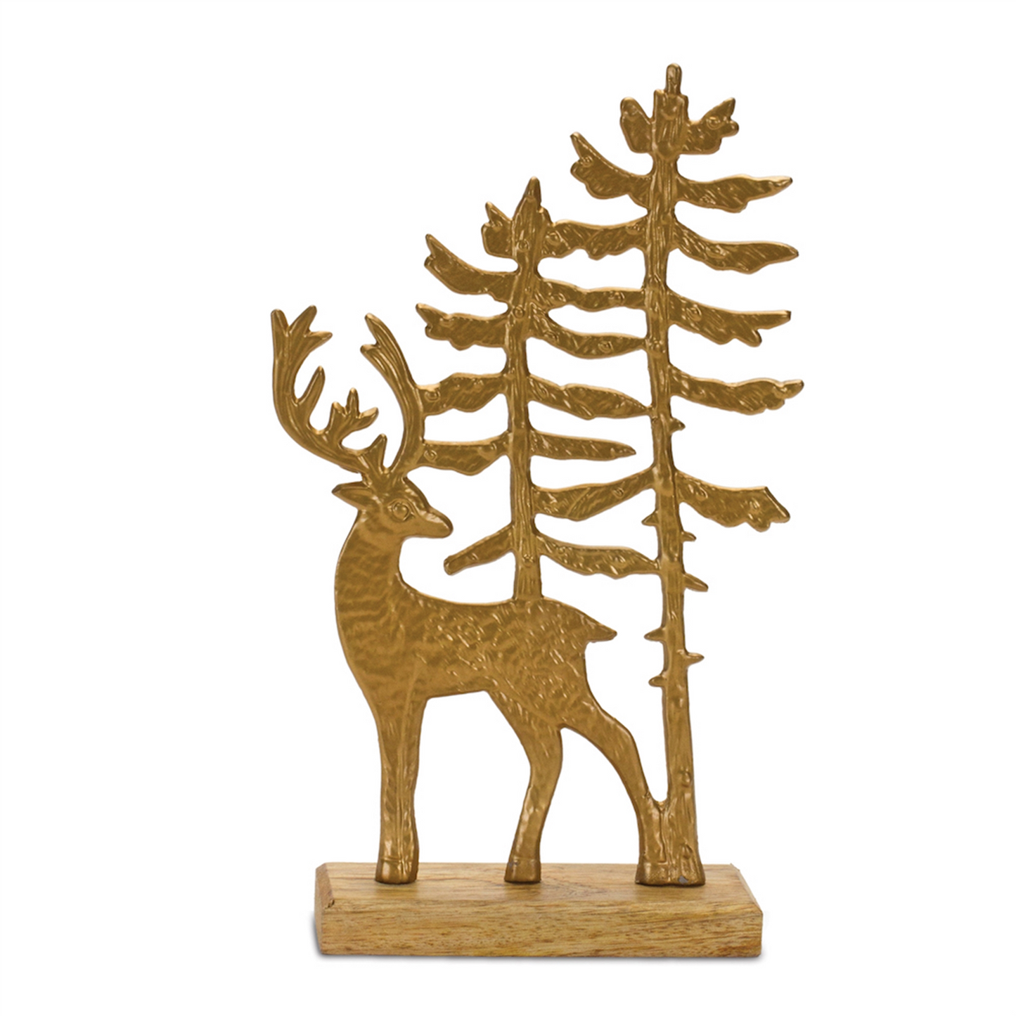 Metal Woodland Deer Silhouette Decor 11" -Ship Only