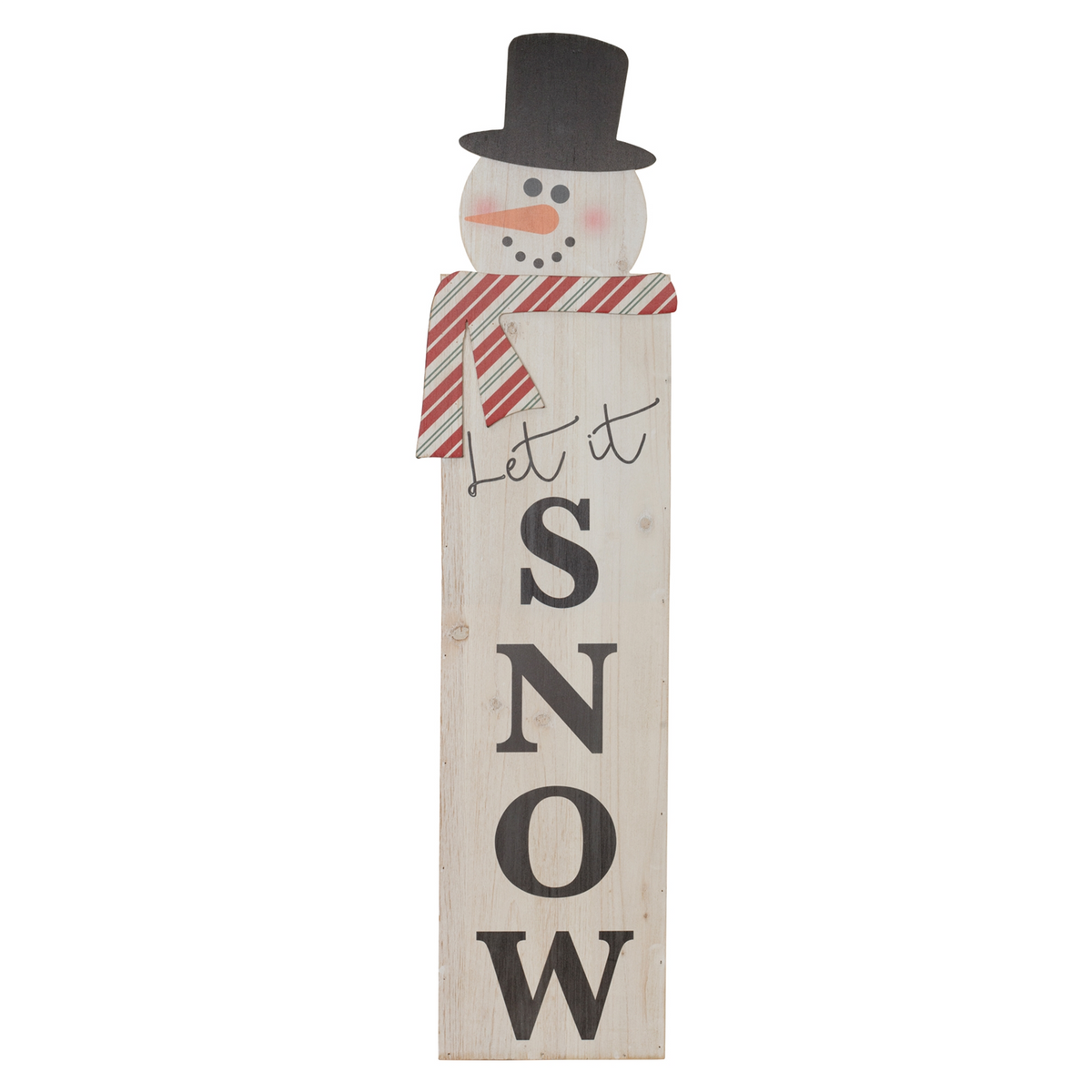 Let it Snow Snowman Porch Sign 41"H -Ship Only