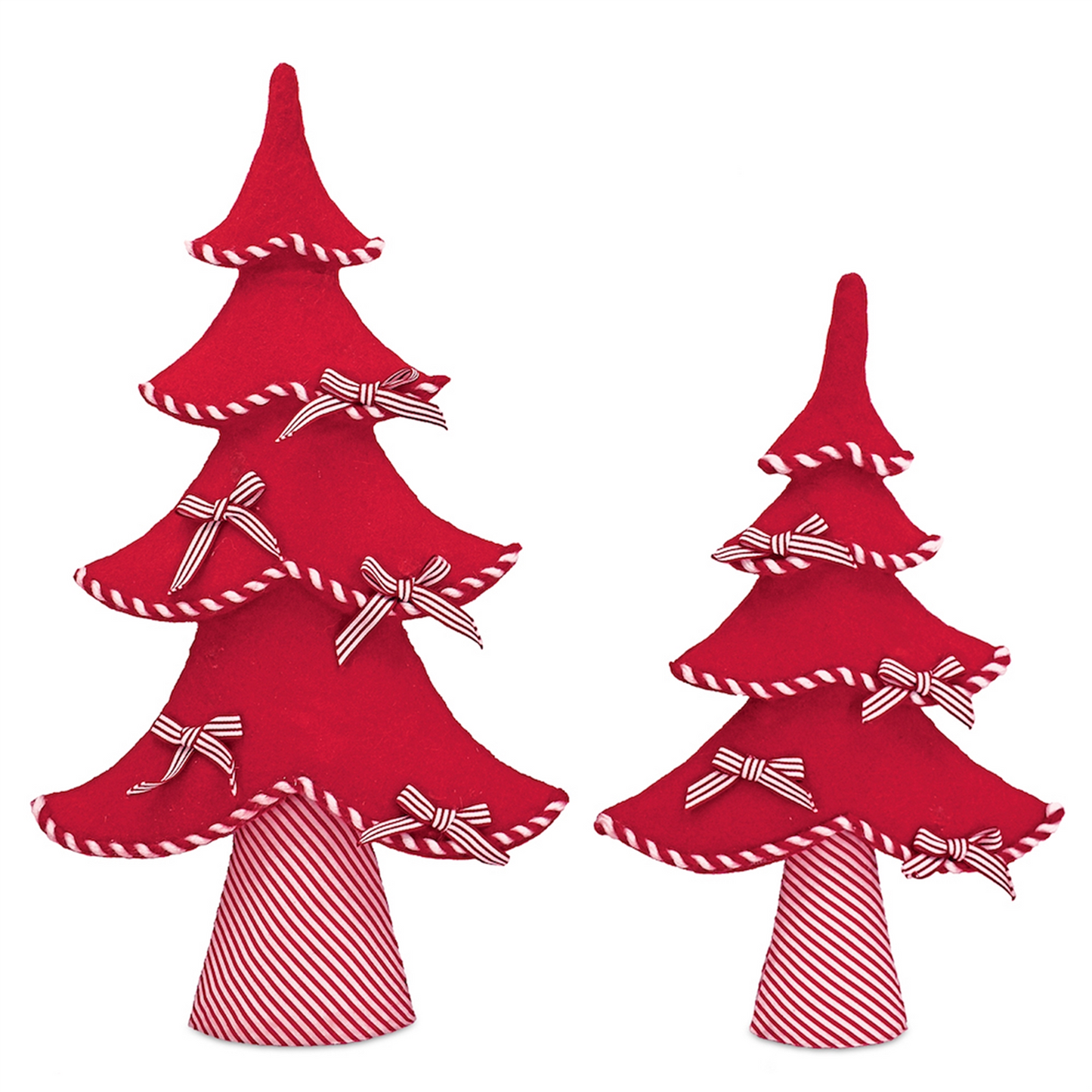 Felt Wool Pine Tree Decor (Set of 2) -Ship Only