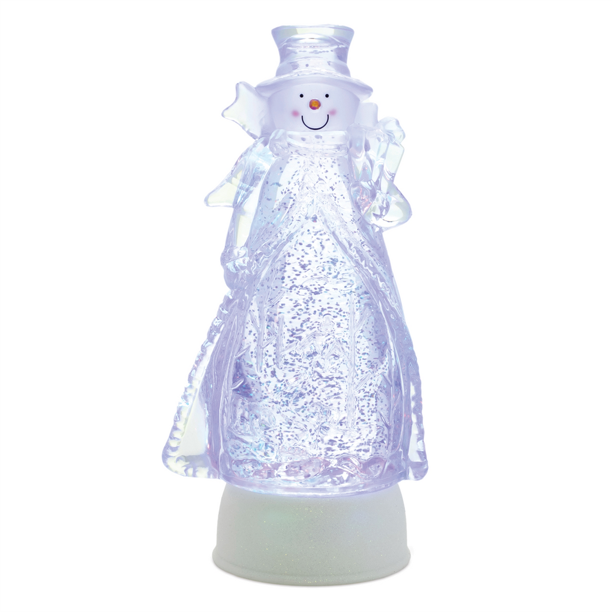 LED Snowman Snow Globe 10"H -Ship Only