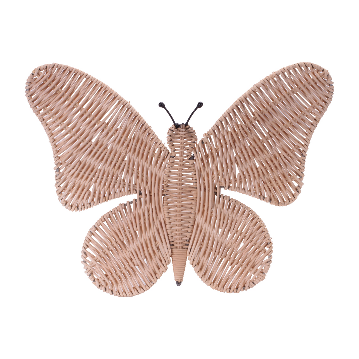 Woven Rattan Butterfly Wall Accent 18"L -Ship Only
