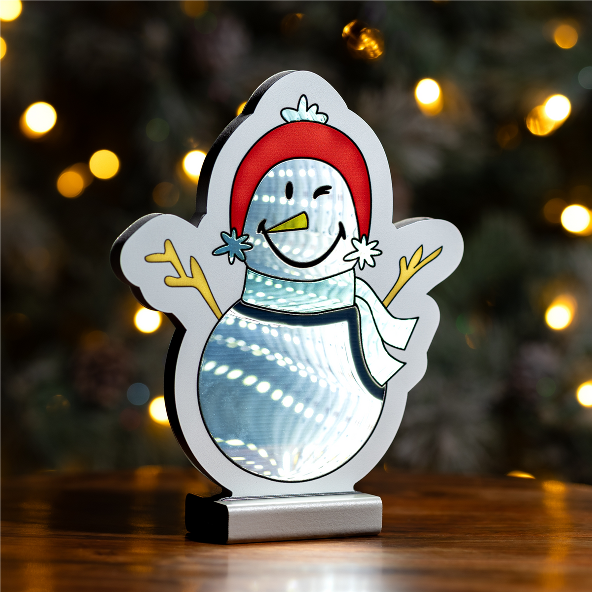 SmileyWorld® Snowman Ekkolight 8.75"H -Ship Only