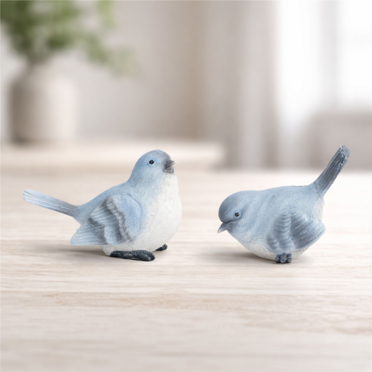 Bird (Set of 6) 3"H, 3.5"H Resin -Ship Only