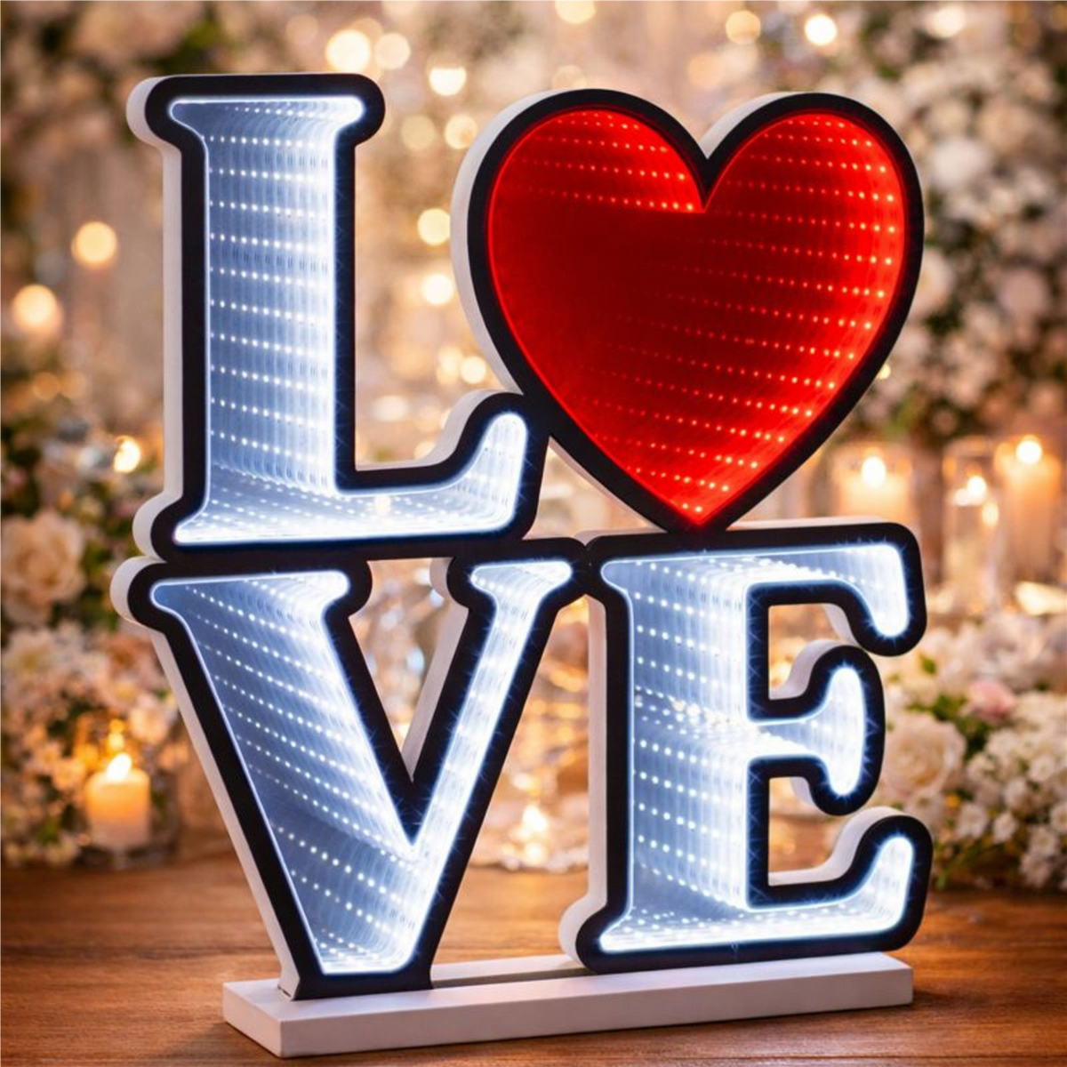 LOVE Ekkolight 16"L x 18"H Acrylic UL Plug -Ship Only