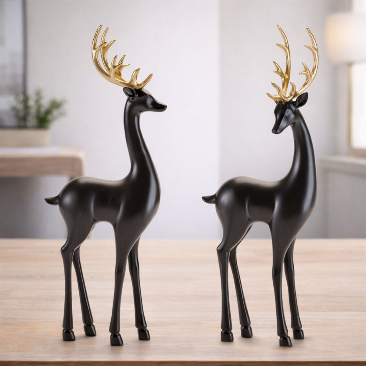 Deer (Set of 2) 16.5”H Resin -Ship Only