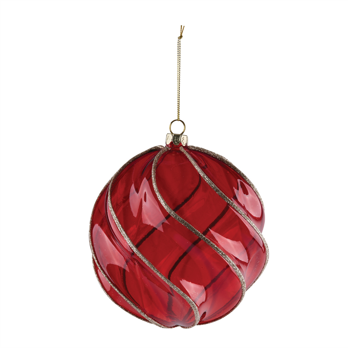 Ornament (Set of 4) 5.5”H Glass