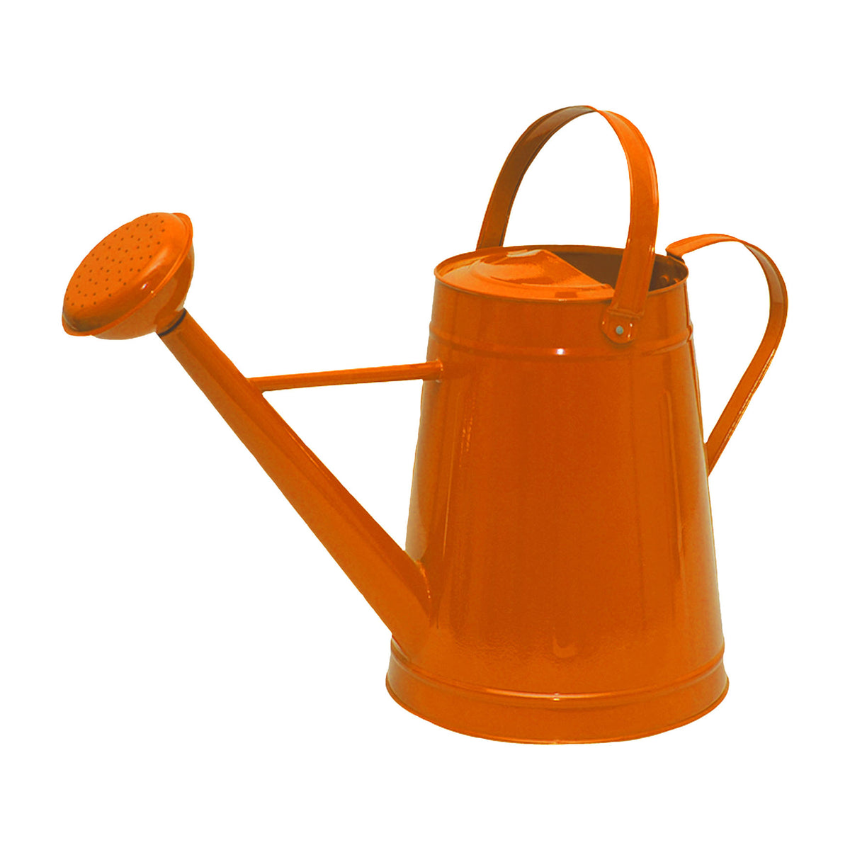 1.2 gal Orange Metal Watering Can -Ship Only