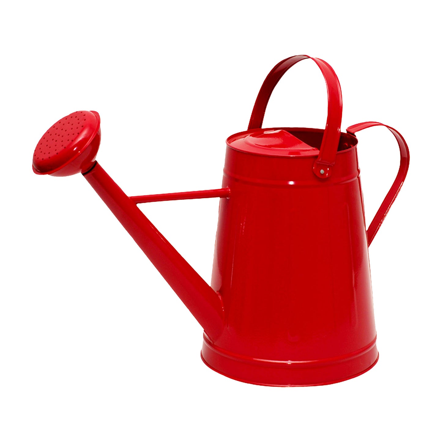 2.1 gal Red Metal Watering Can -Ship Only