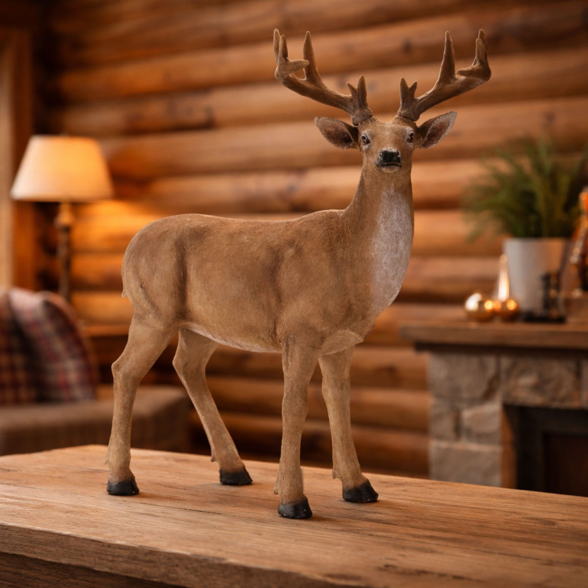 Deer 25"L x 31"H Resin -Ship Only