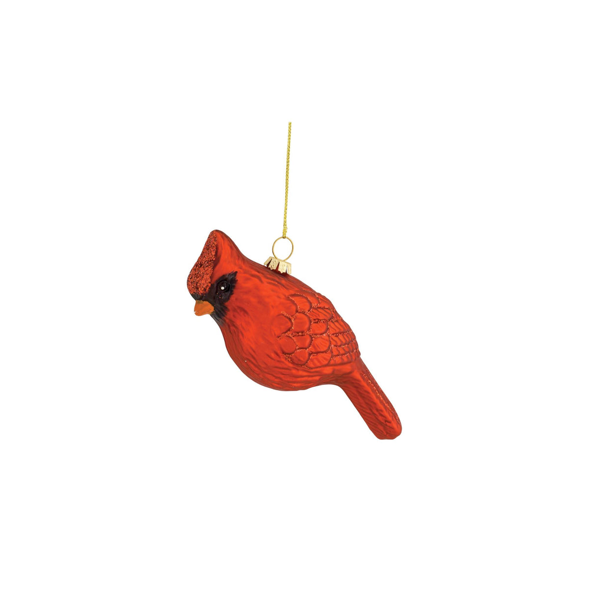 Glass Cardinal Bird Ornament (Set of 12) -Ship Only