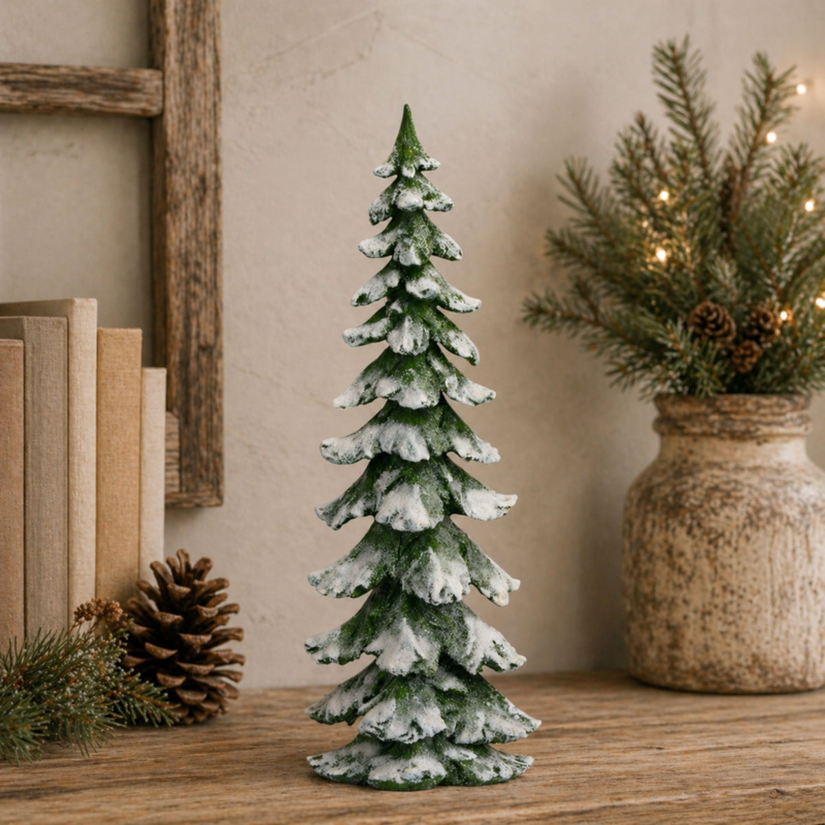 Green Flocked Pine Tree 26"H -Ship Only