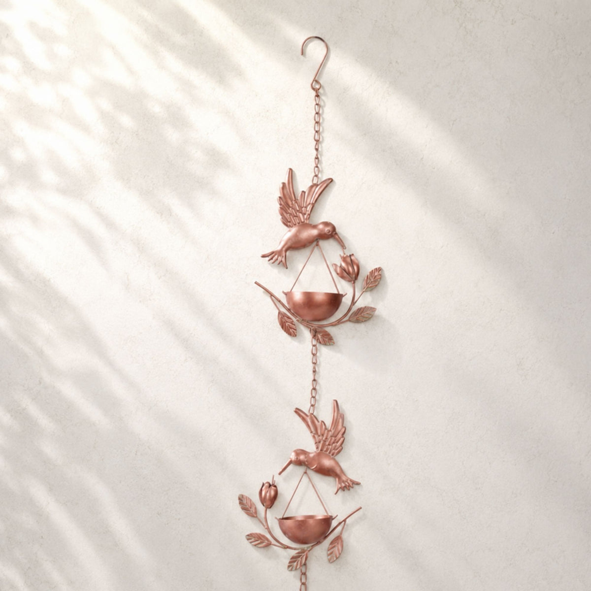 Hummingbird Rain Chain 74”L Iron -Ship Only