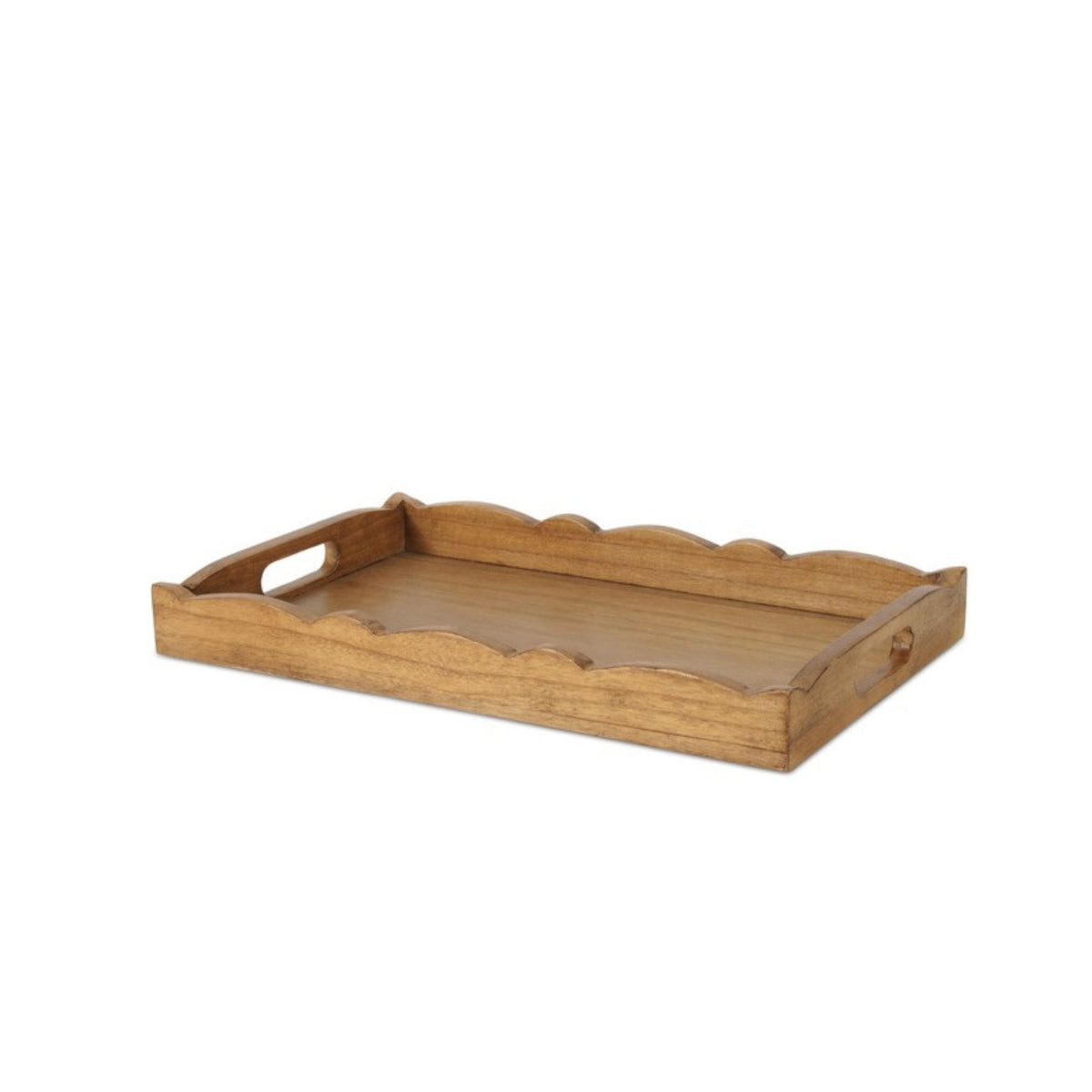 Tray (Set of 2) 16"L x 10"W x 1.75"H, 19"L x 12"W x 2"H Wood/MDF -Ship Only