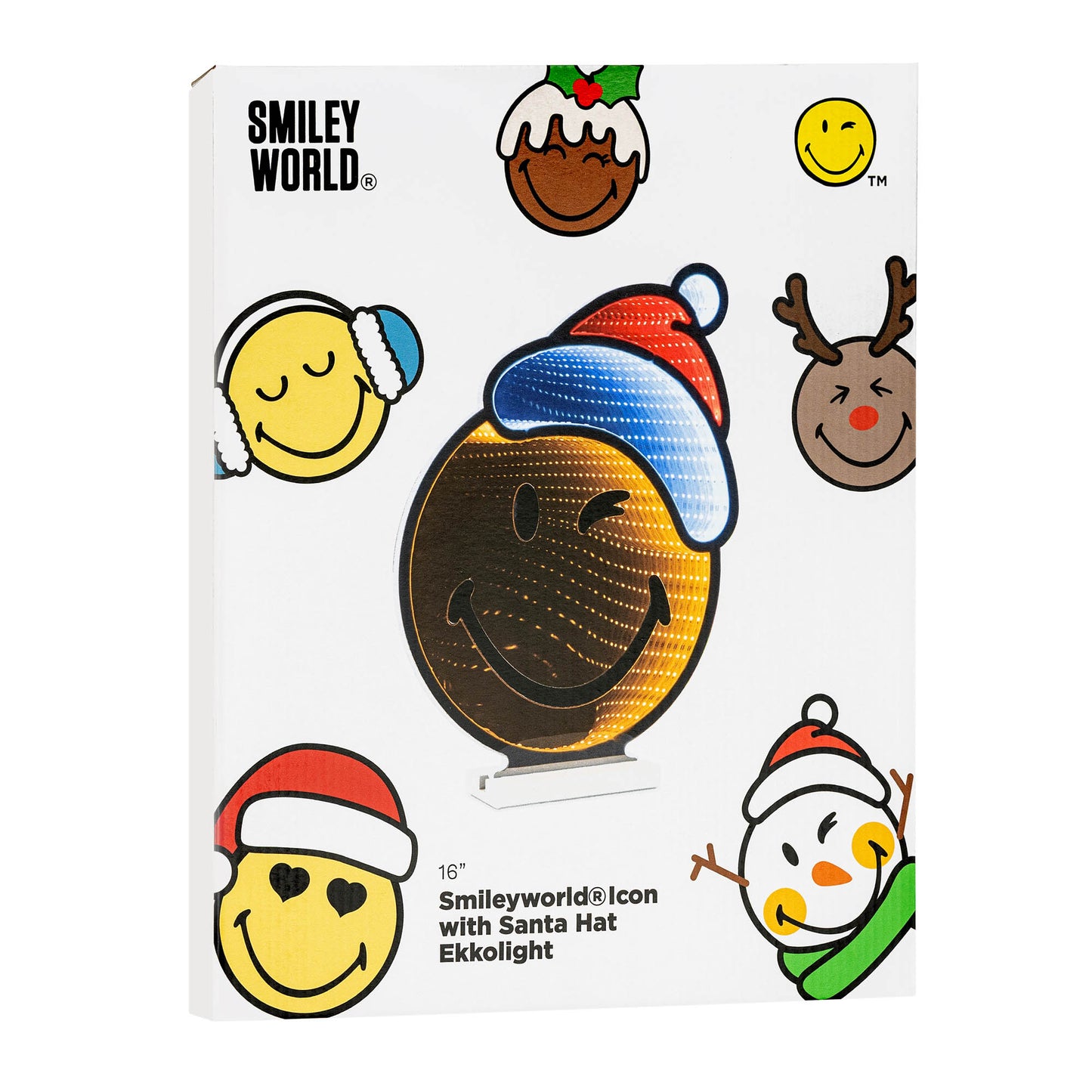 SmileyWorld(R) Holiday Santa Ekkolight 16"H