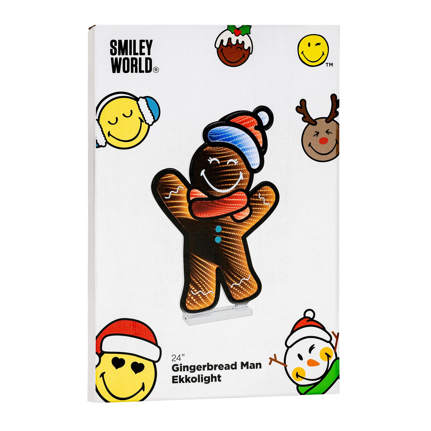 SmileyWorld(R) Holiday Gingerbread Man Ekkolight 24"H