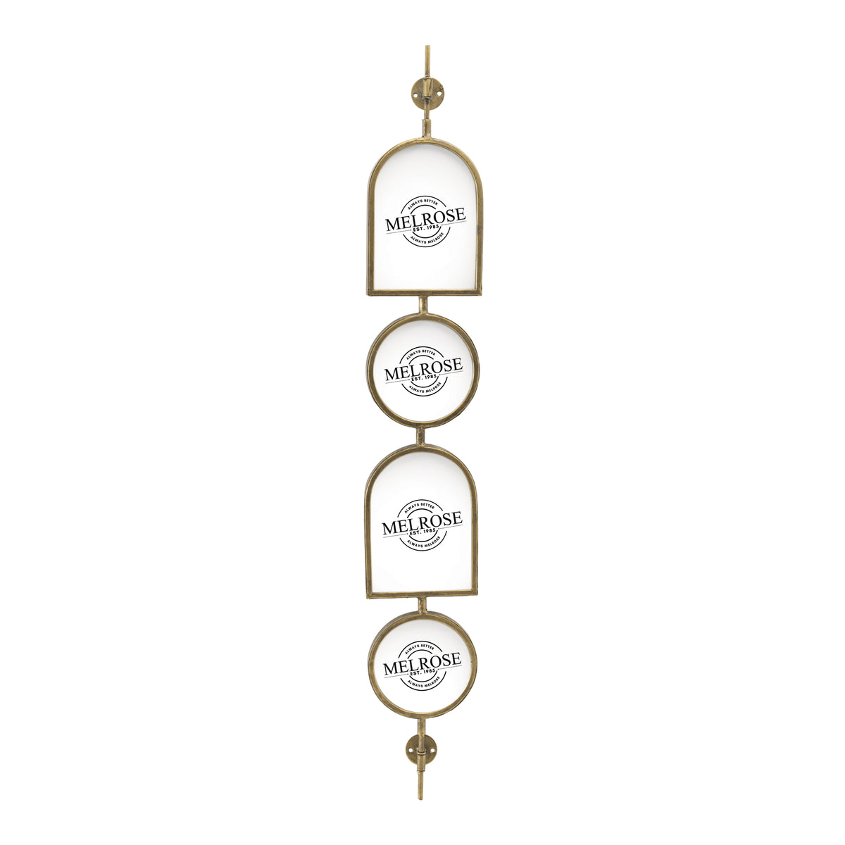 Wall Frame x4 (Set of 2) 35”H Iron/Glass -Ship Only