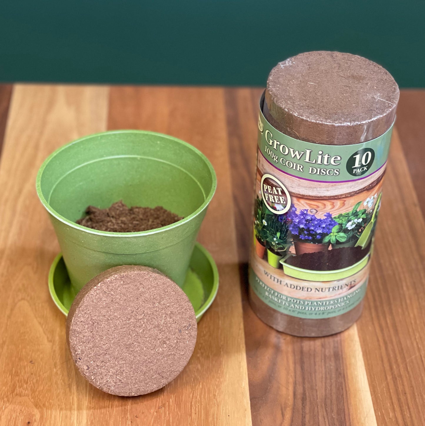 Coir 100g Disc x 10 Pack - Growlite Premium -Ship Only