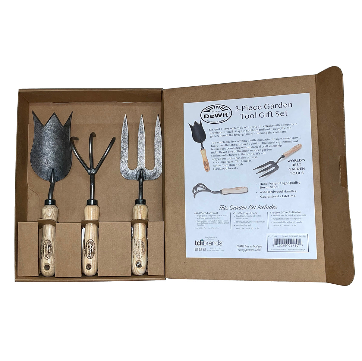 DeWit Tool Gift Set - 3 Piece Essentials for Mom -Ship Only