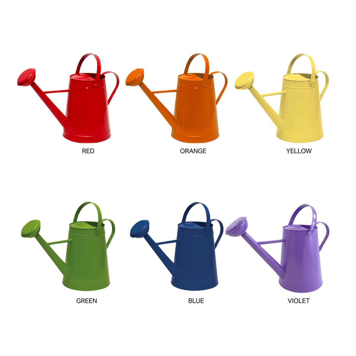 2.1 gal Green Metal Watering Can -Ship Only