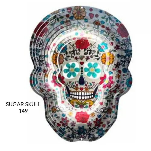 Sugar Skull Wind Spinner