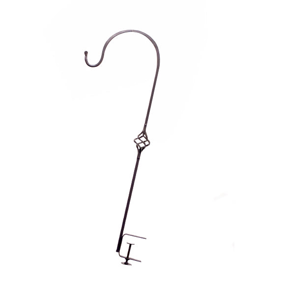 34" Deck Hook-Black Metal