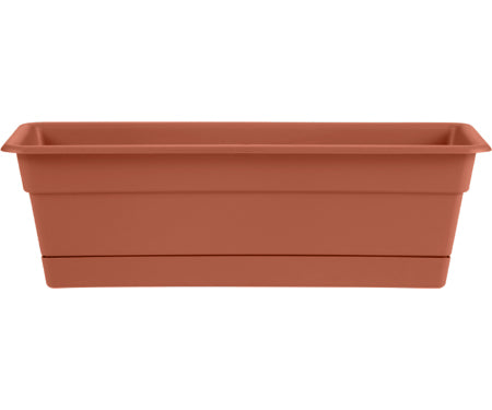 24" Terra Cotta Color Dura Cotta Window Box