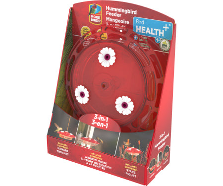 More Birds 3-in-1 Hummingbird Feeder
