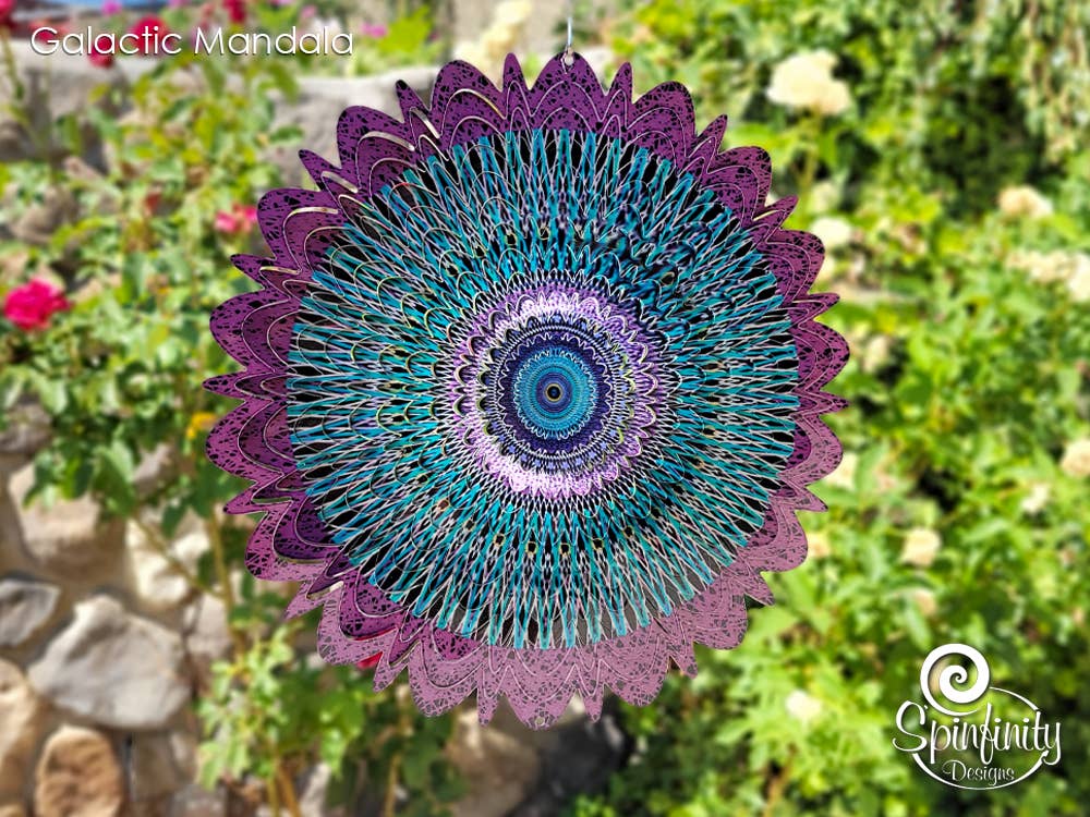 Galactic Mandala Wind Spinner
