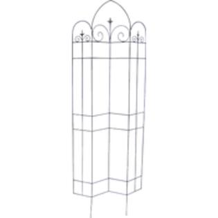 Black Finial Trellis 72"