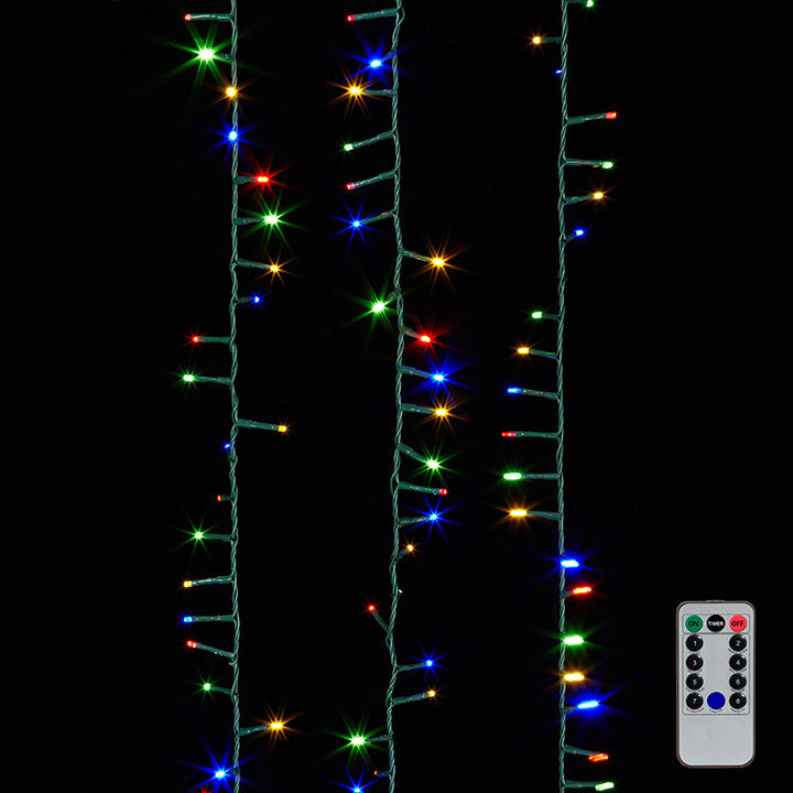Snake Garland Green Wire Multicolored Lights