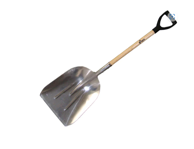 Ash Wood Grain Scoop With Aluminum Head