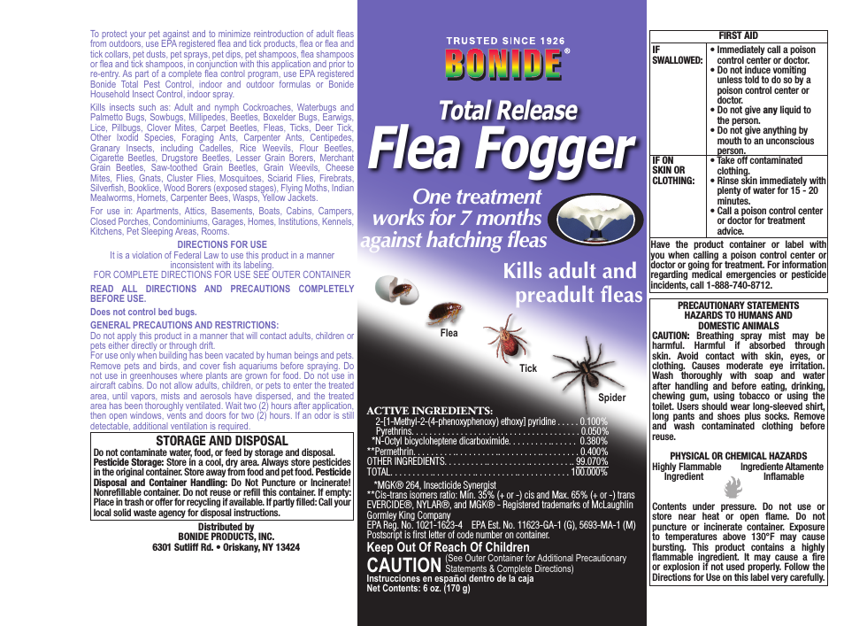 Total Release Flea Fogger
