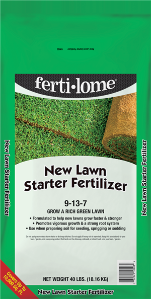 New Lawn Starter Fertilizer 9-13-7
