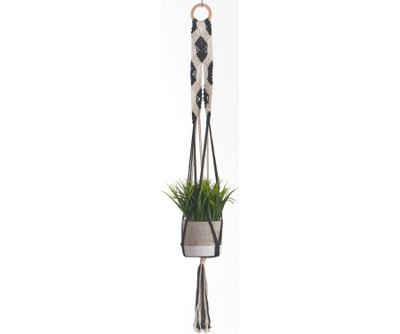 42" Plant Hammock Black and White
