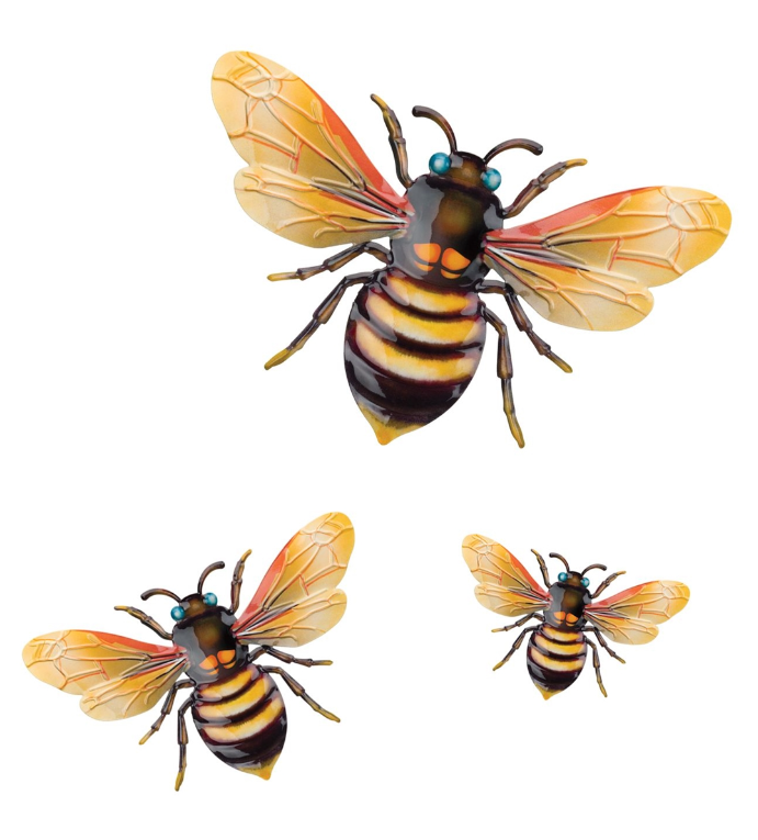 Luster Bee Wood Set of 3 Small, Medium, and Large