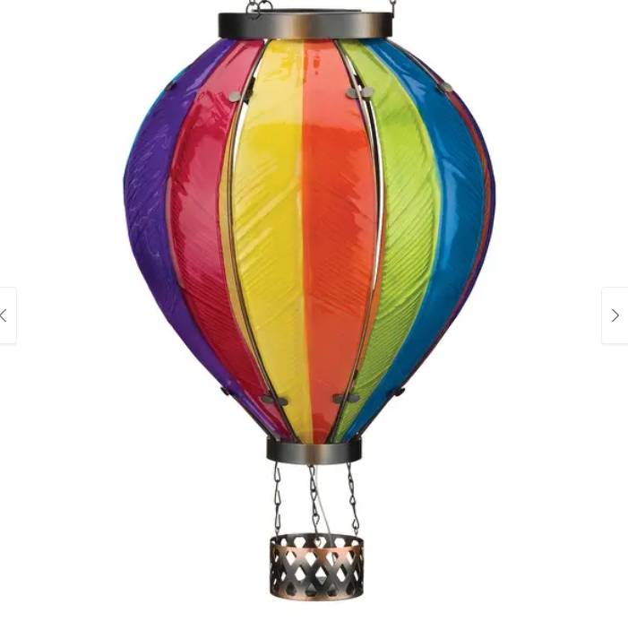 Hot Air Balloon Solar Lantern XLG - Rainbow