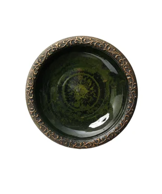 20" Green Birdbath