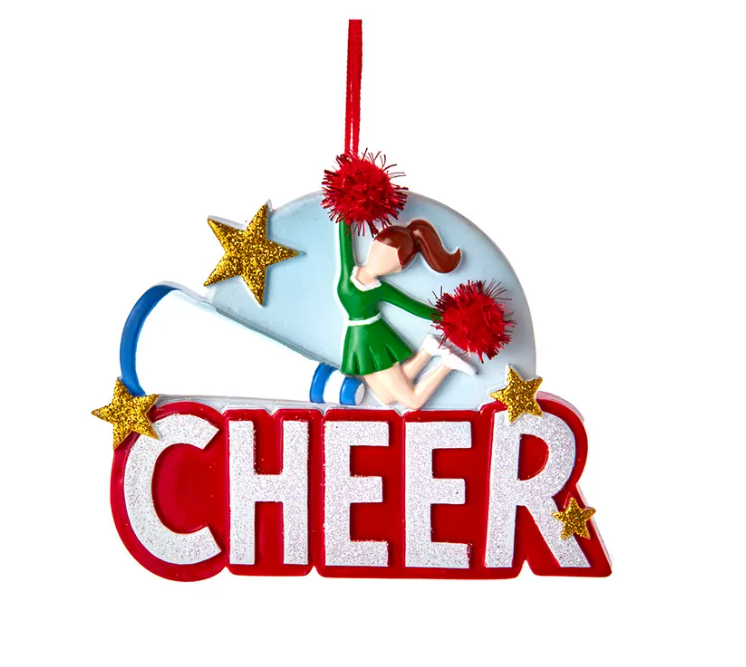 Cheer Ornament For Personalization