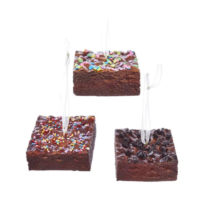 Brownies With Sprinkles Ornaments