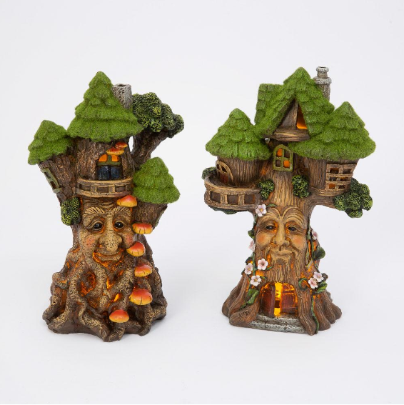 Solar Lighted Resin Dryad Tree