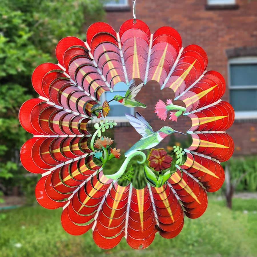 3D Hummingbird Wind Spinner