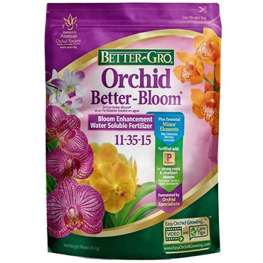 which fertilizer is good for flowering plants Better Gro Orchid Plus Bloom Booster, 1 lb